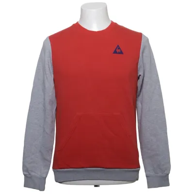 Sweatshirt (Rouge, Gris) de Le Coq Sportif Coton, Polyester
