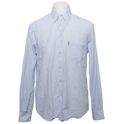 Overhemd (Blauw, Wit) van Slam Katoen