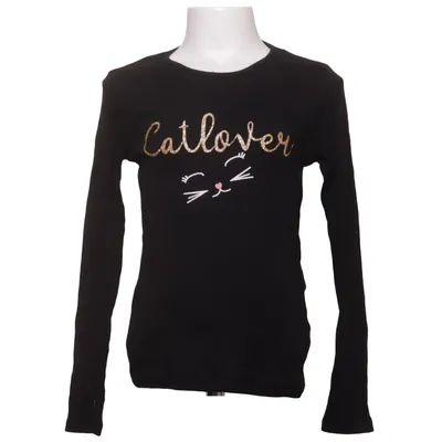 T-shirt à manches longues (Noir) de Sweet Heart Coton, Élasthane