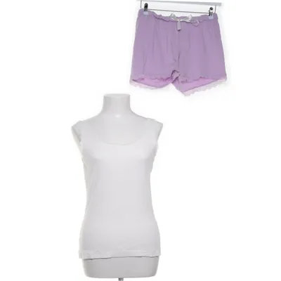 Pyjamasz (Hvid, Lilla) fra Esmara Lingerie Bomuld, Elastan