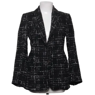 Blazer (Noir, Blanc) de Veronica Virta Coton, Fibre métallique, Polyamide, Polyester, Viscose