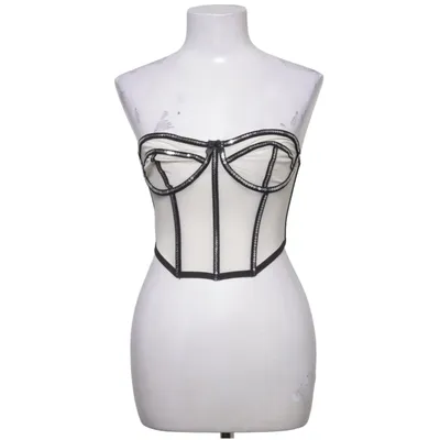 Corset (Beige, Black, Silver) Elastane, Polyester