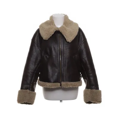 Shearlingjakke (Brun, Beige) fra Zara Polyester