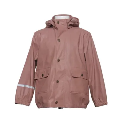 Rain jacket (Pink) from Mikk-line Polyurethane, Recycled polyester
