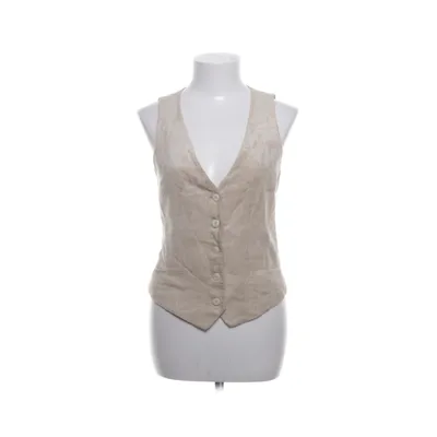 Outer vest (Beige) from Massimo Dutti Acetate, Viscose