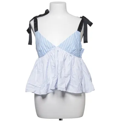 Crop top (Blå, Vit) från Zara Trafaluc Collection Bomull