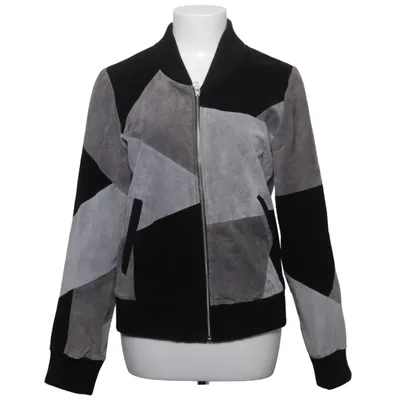 Läderjacka (Grå, Svart, Vit) från Saints & Mortals Skinn