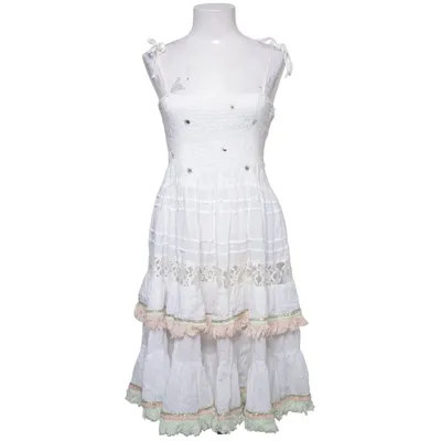 Dress (White, Pink, Green) from Antica Sartoria by Giacomo Cinque Cotton