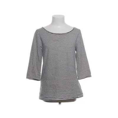 Långärmad t-shirt (Vit, Blå) från WE Bomull, Elastan