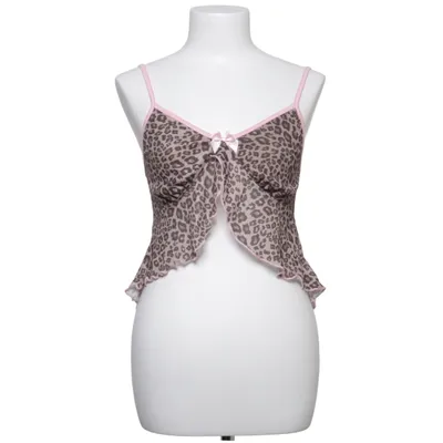 Pyjamastop (Brun, Pink, Flerfarvet) fra Romwe Elastan, Polyester