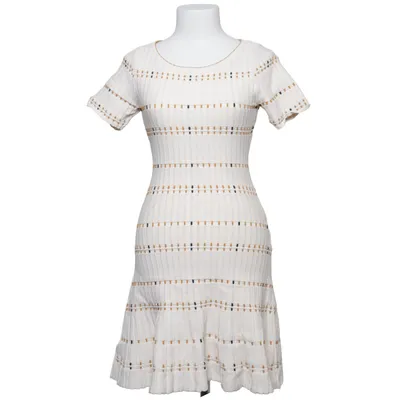Dress (White, Multicolored) from Sandro Polyamide, Viscose