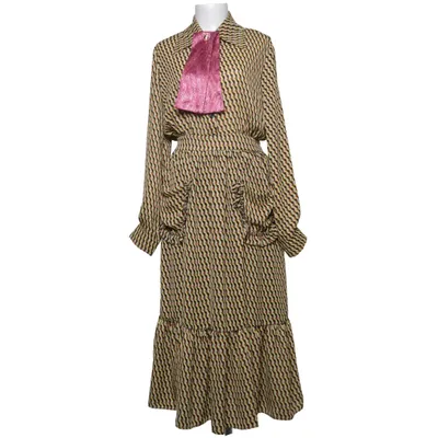 Robe longue (Jaune, Marron, Multicolore) de Sister Jane Polyester, Viscose