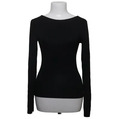 Langærmet t-shirt (Sort) fra Lager 157 Elastan, Viscose