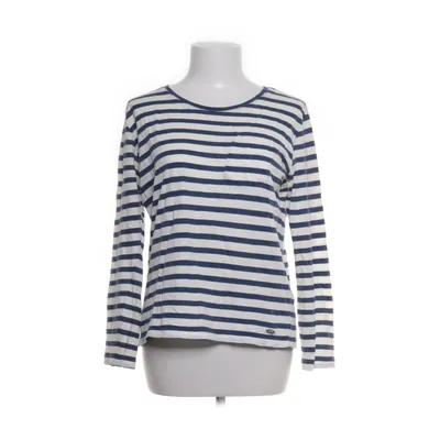 Lange mouwen shirt (Blauw, Wit) van Dobber Katoen, Linnen