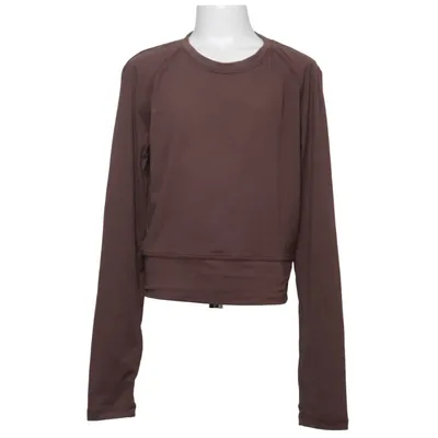 Sports top (Brown) from Lindex Kids Elastane, Polyester