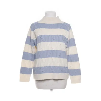 Turtleneck (Blue, White) from Mango Basics Acrylic