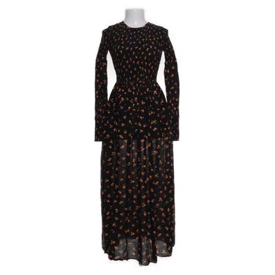 Dress (Black, Orange) from Ganni Cotton, Silk