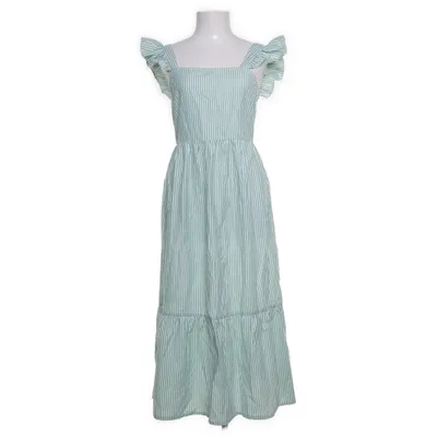 Långklänning (Grön, Vit) från New Look Bomull, Polyester