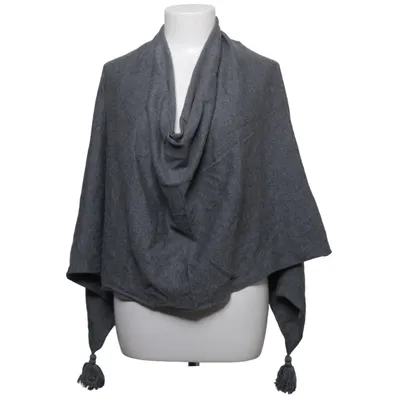 Poncho (Gray) from Dotted Blue Down, Polyamide, Wool