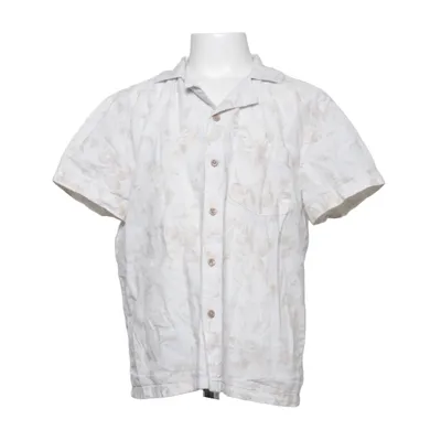 Kortärmad skjorta (Vit, Beige) från Lindex Kids Bomull, Linne