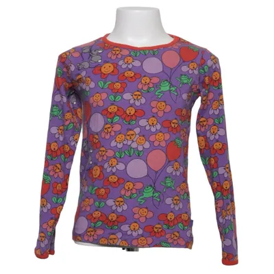 T-shirt à manches longues (Violet, Multicolore) de Småfolk Élasthane, Coton biologique
