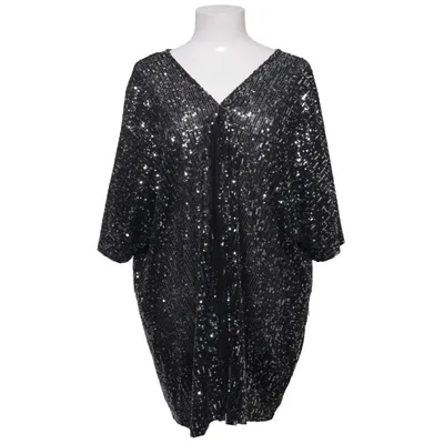 Top (Zwart, Zilver) van Ulla Popken Elastaan, Polyester