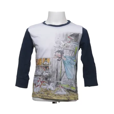 Långärmad t-shirt (Blå, Flerfärgad) från Pettson och Findus Bomull