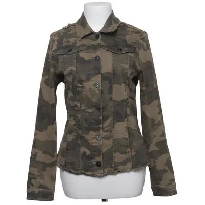 Denim jacket (Green, Brown, Multicolored) from 17&co. Cotton, Elastane