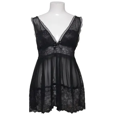Negligee (Black) from The Sylvie Collection by Hunkemöller Elastane, Polyamide, Polyester