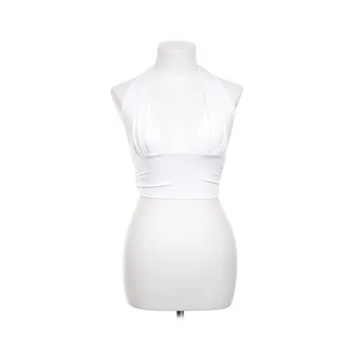 Halternecktopp (Vit) från Bik Bok Elastan, Polyester