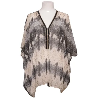 Blouse (Beige, Grijs, Zwart) van Tailya Paris Polyester