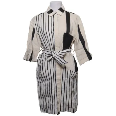 Skjortklänning (Vit, Svart) från Acne Studios Linne, Polyester, Viskos