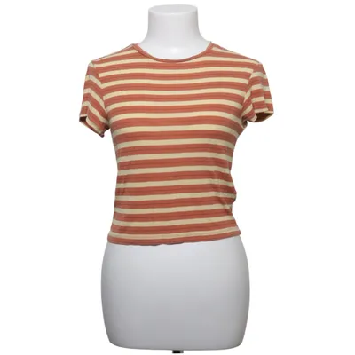 T-shirt (Marron, Beige) de Weekday Élasthane, Modal