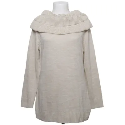 Sweater (Beige) from Fair Lady Acrylic, Metallic fiber, Polyester