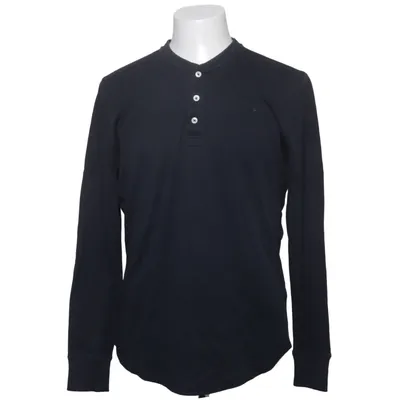 Henley shirt (Zwart) van Suitsupply Katoen