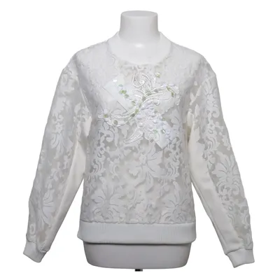 Collegetröja (Vit) från Three Floor Elastan, Polyamid, Polyester