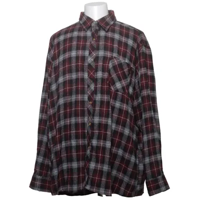 Flanellskjorta (Röd, Svart, Vit) från Haleman Bomull, Polyester
