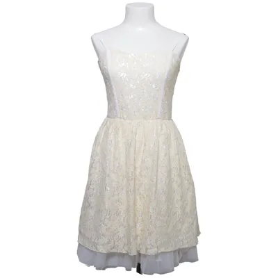 Cocktail dress (Yellow, White) from Vero Moda Cotton, Polyester, Viscose