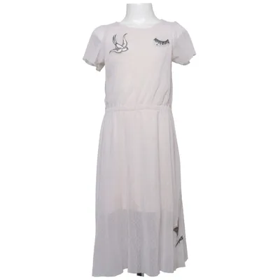 Jurk (Beige) van Mango Kids Katoen, Polyester
