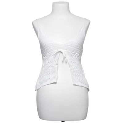 Crop top (White) from Bershka Cotton