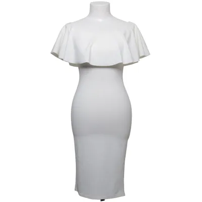 Jurk (Wit) van Pretty Body Elastaan, Polyester