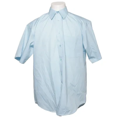 Short sleeve shirt (Blue) from Pierre Hector Cotton, Polyester