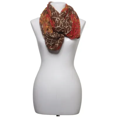 Infinity scarf (Brown, Yellow, Pink)