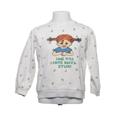Collegetröja (Vit, Flerfärgad) från Pippi Långstrump Bomull