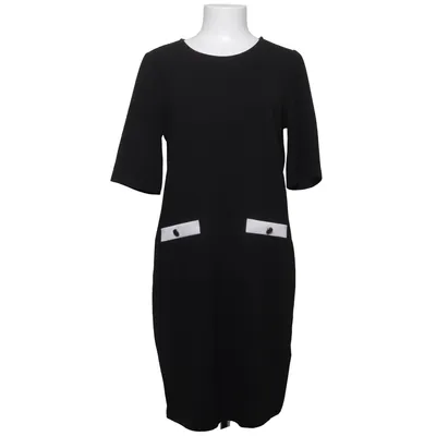 Klänning (Svart, Vit) från Happy Holly Elastan, Polyester