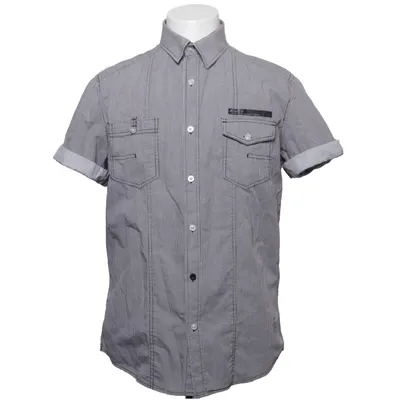 Kortærmet skjorte (Grå, Hvid) fra Jack & Jones Jeans Intelligence Bomuld