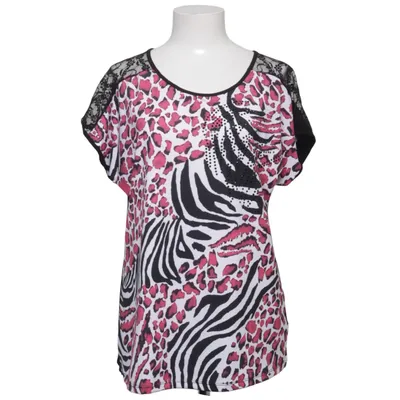 Topp (Svart, Vit, Rosa) från Sarah Kern Elastan, Polyester, Viskos