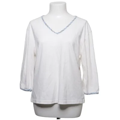 Long sleeve T-shirt (White, Blue) from Missya Cotton, Polyester