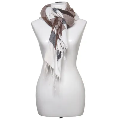 Halsduk (Brun, Vit, Grå) från Accessories Polyester