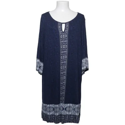 Klänning (Blå, Flerfärgad) från Indiska Elastan, Viskos